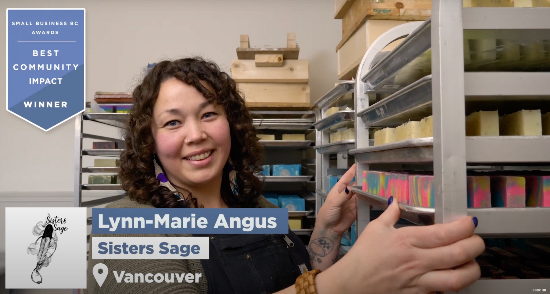 Load video: Sisters Sage - Winner of the Best Community Impact Award at the 2021 Small Business BC Awards